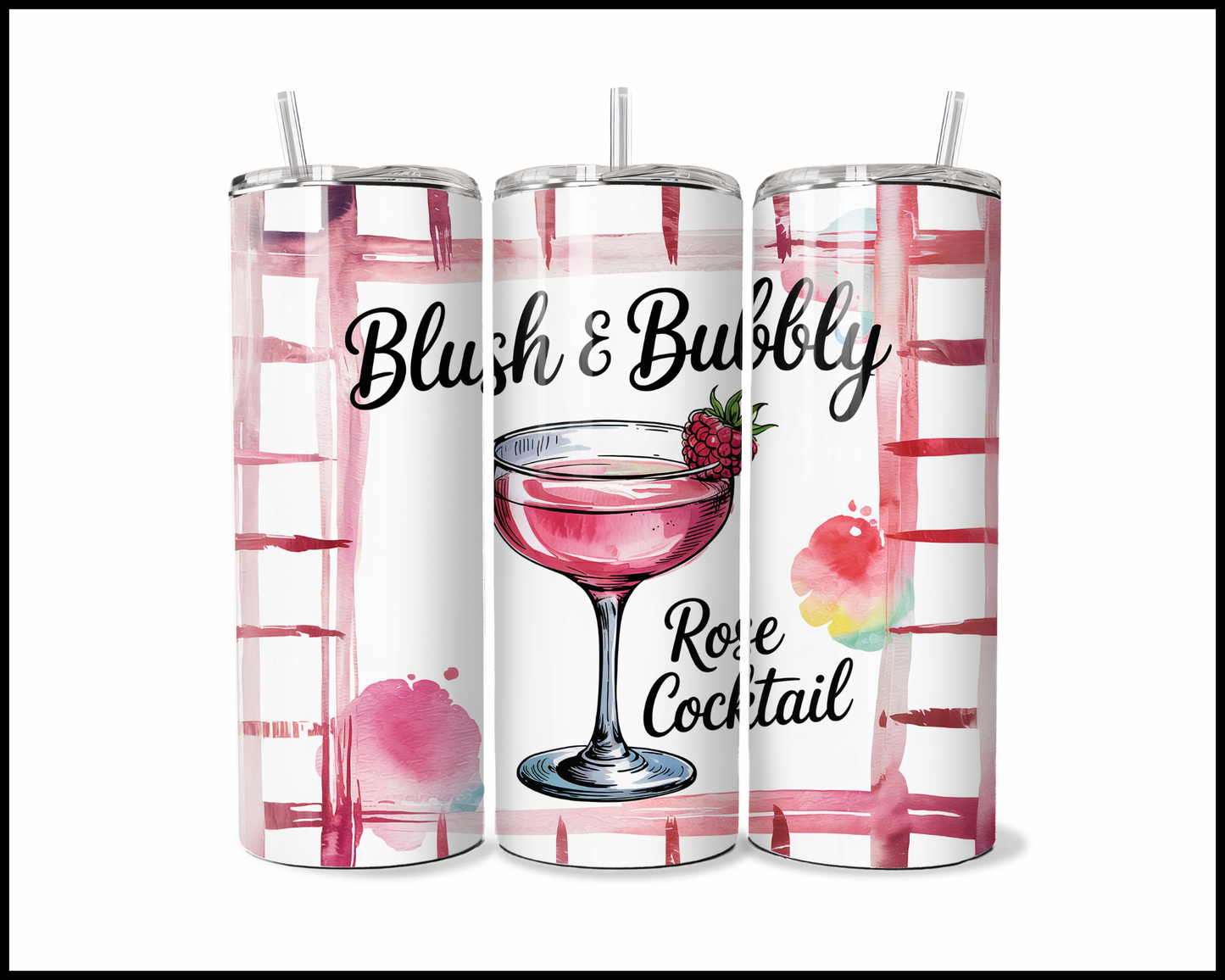 Rose Cocktail - Blush & Bubbly Tumbler (3992)