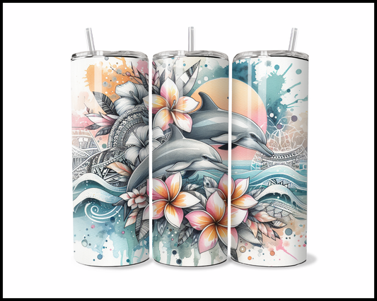 Tropical Dolphin Duo Tumbler (3962)