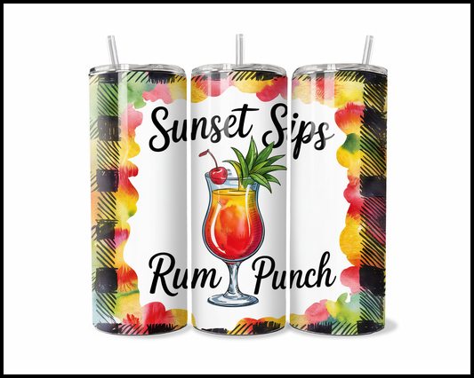 Rum Punch - Sunset Sips Tumbler (3993)
