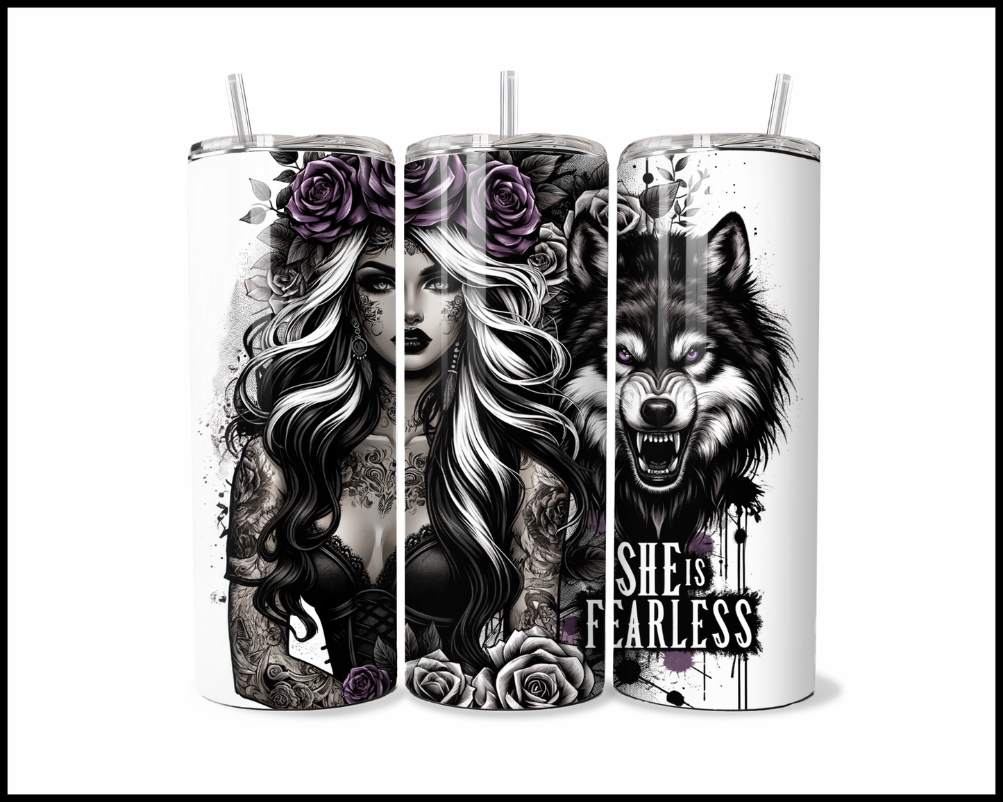 She Is Fearless Tumbler (2589)