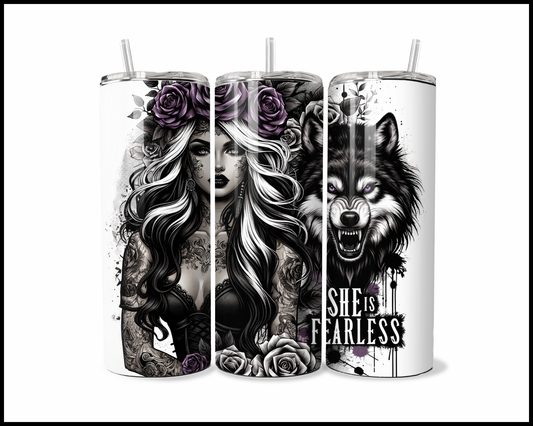 She Is Fearless Tumbler (2589)