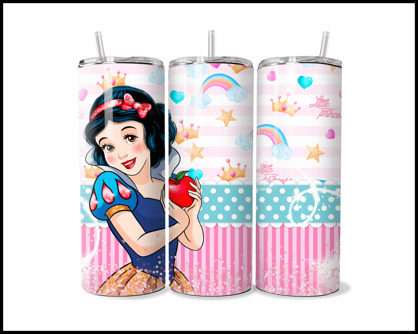 Rainbows & Red Apples Tumbler (4431)