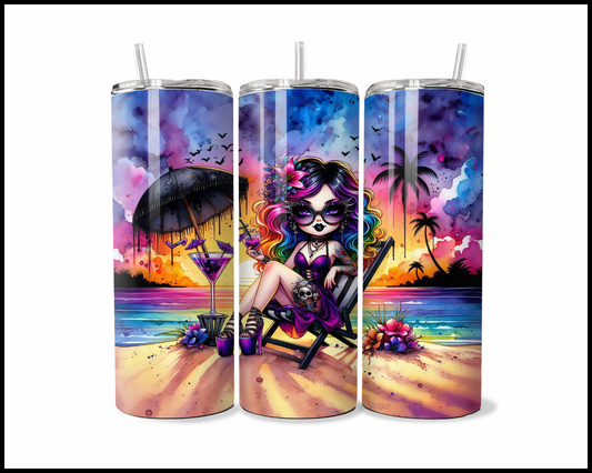 Neon Sunset Oasis Tumbler (2593)