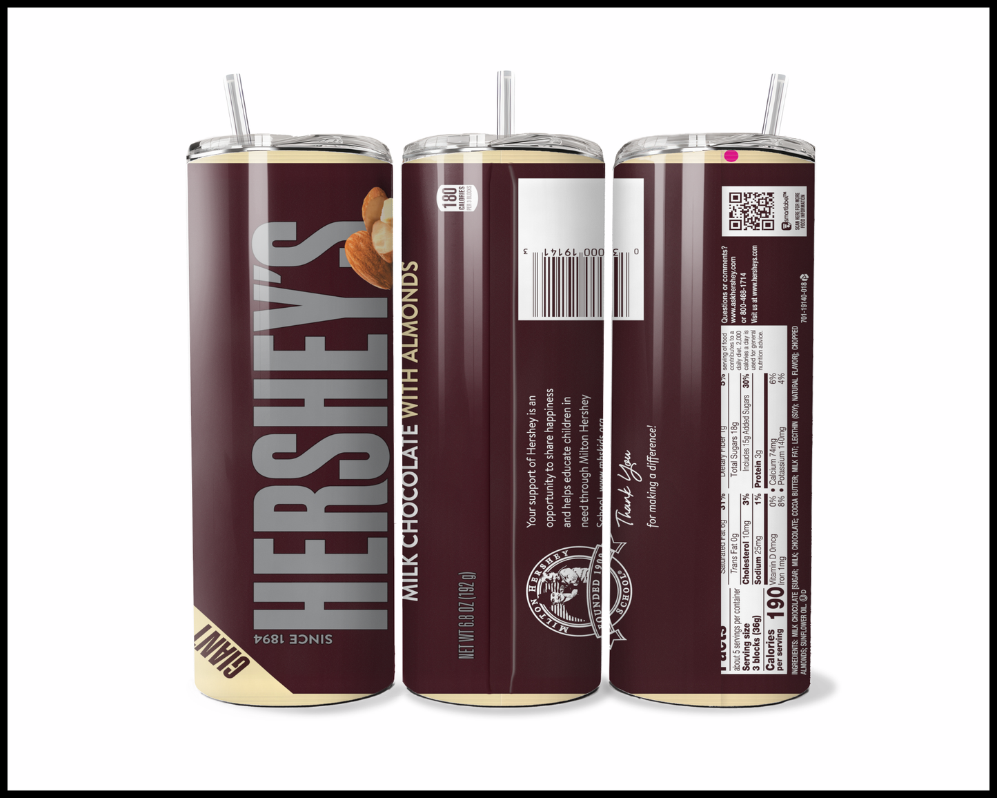 Hershey's Milk Chocolate With Almonds Tumbler (3147)