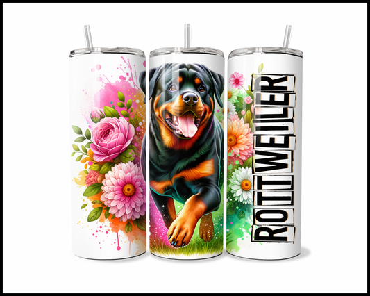 Blooming Rottweiler Tumbler (2691)