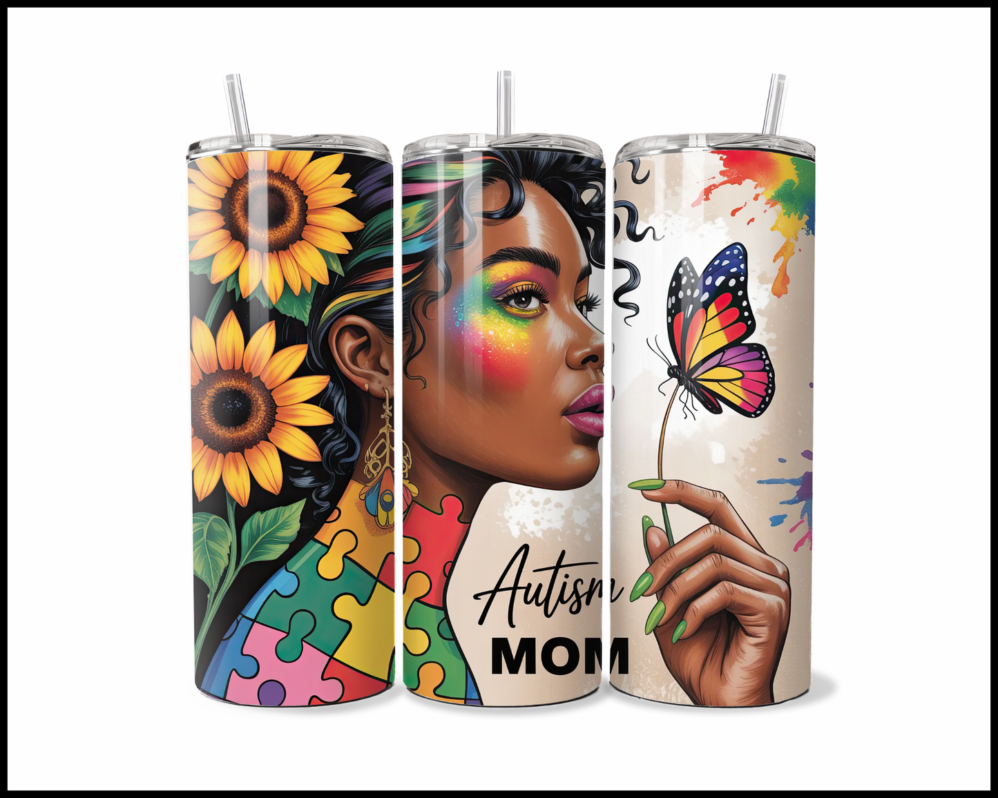 Autism Mom Tumbler (3842)