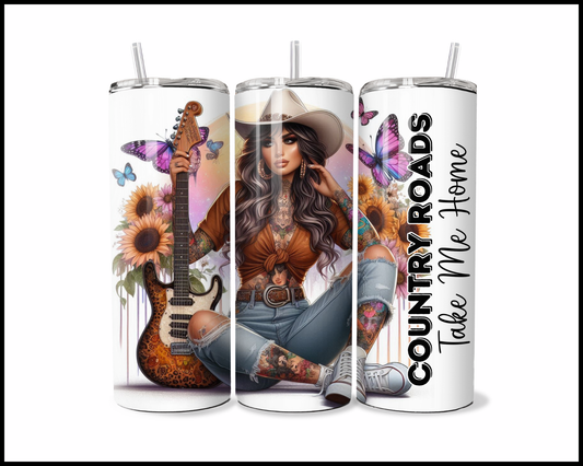 Country Roads, Take Me Home Tumbler (4258)