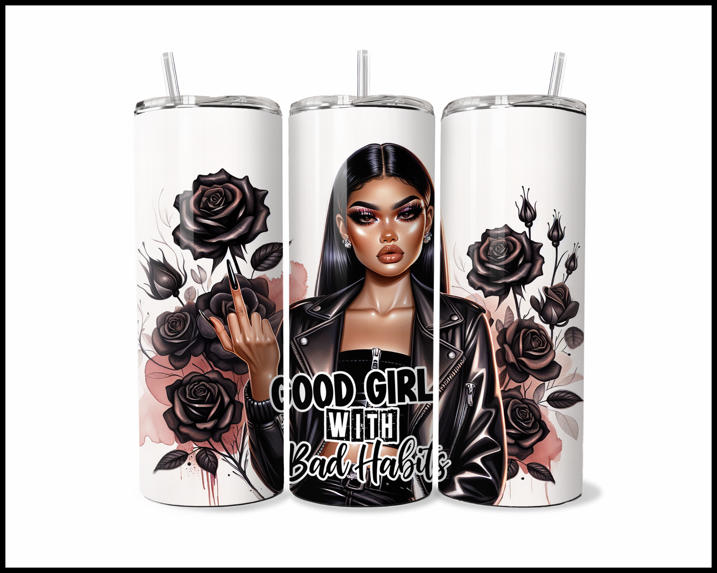 Good Girl With Bad Habits Tumbler (3844)
