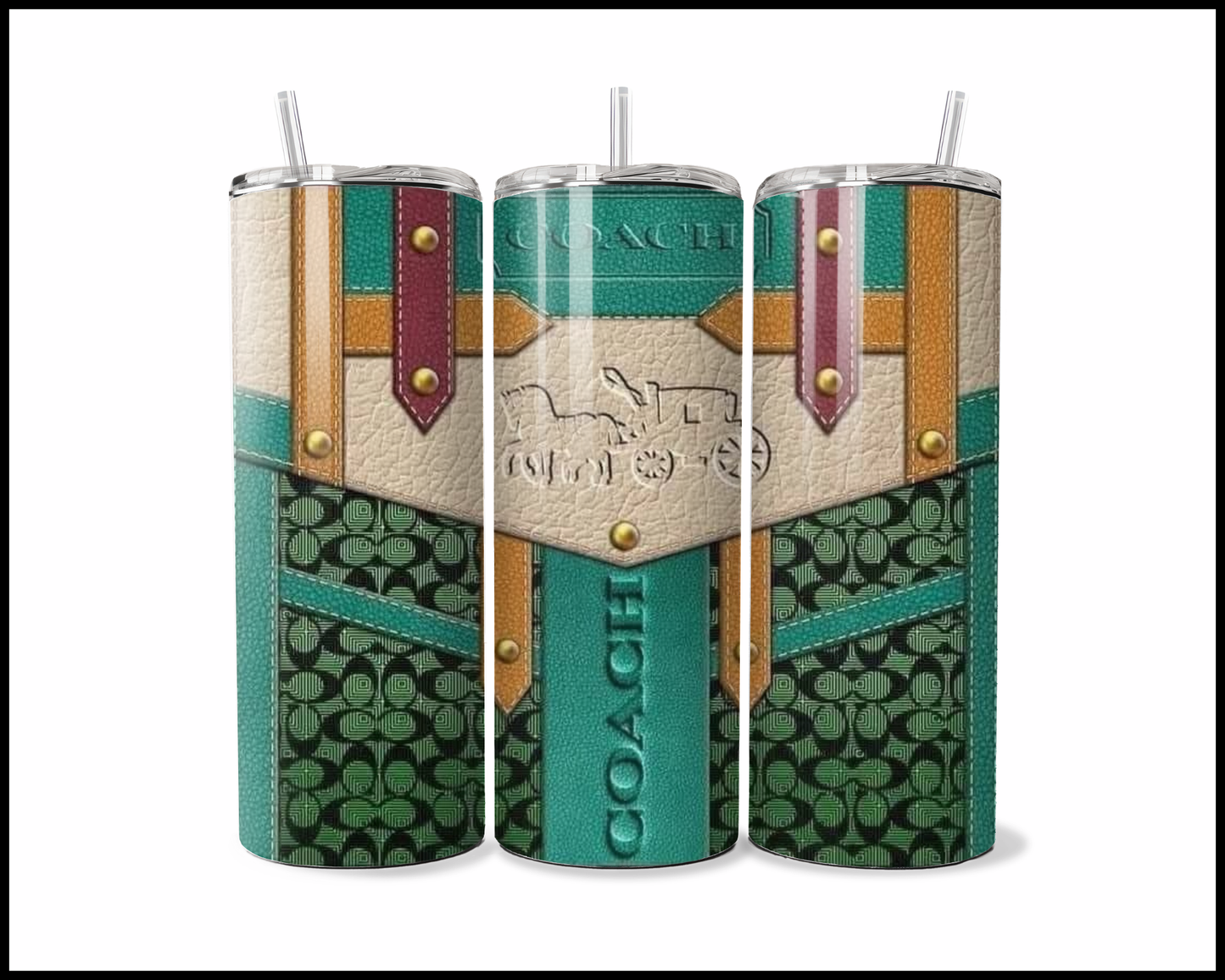 Designer Handbag Inspired Tumbler (348)