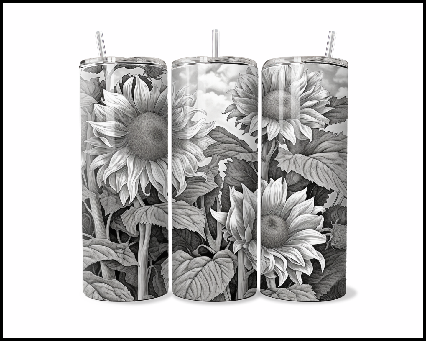 Black, White, and Brewed All Over Tumbler (569)