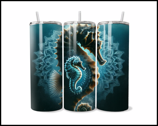 Mandala Sea Horse Tumbler (2815)