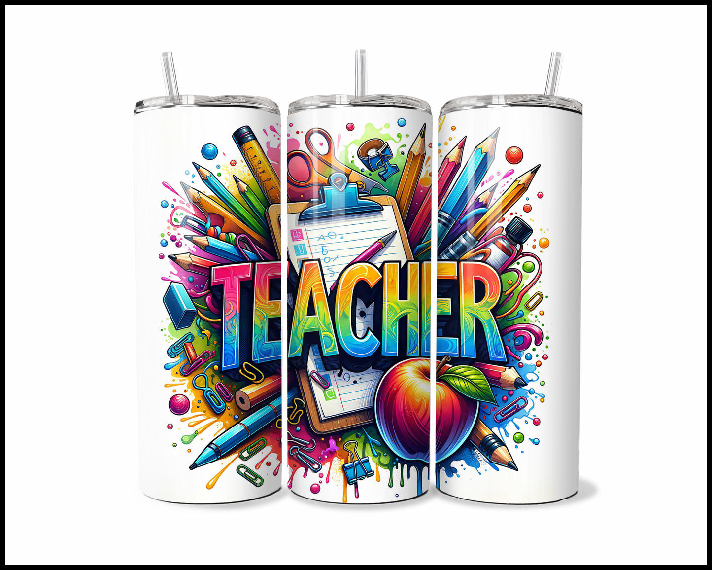 Colorful Educator Appreciation Tumbler (3700)