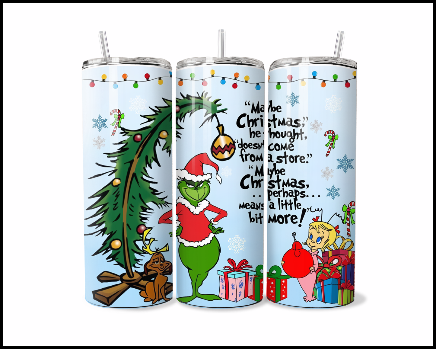Even the Grinch Agrees: Don't Touch My Drink Tumbler (679)