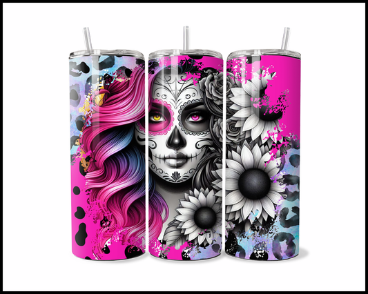 Midnight Catrina Bloom Tumbler (2596)