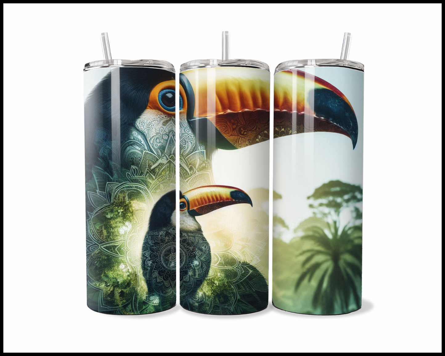 Mandala Toucan Tumbler (2818)
