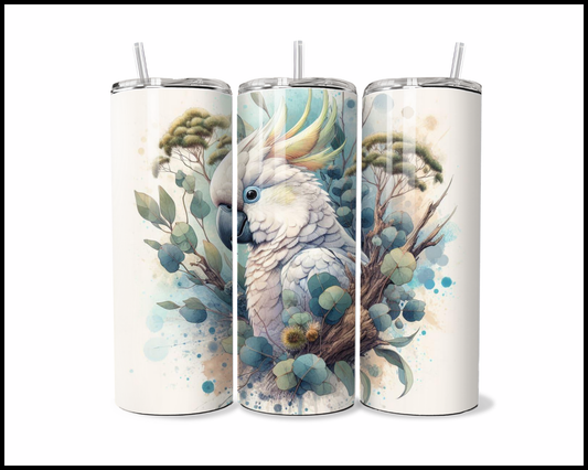 The "Wake Up and Screech" Cockatoo Tumbler (391)