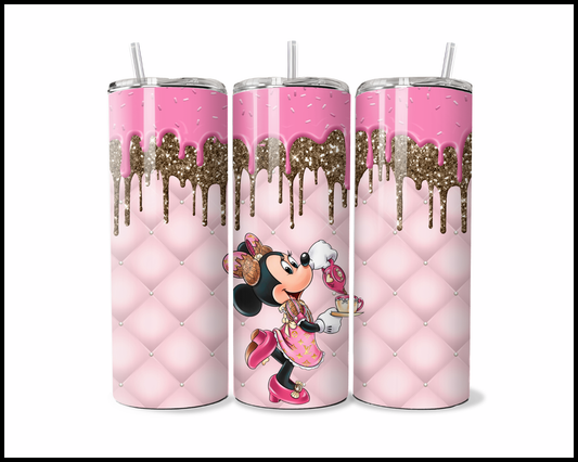 Glitter Drip Tea Party Tumbler (2684)