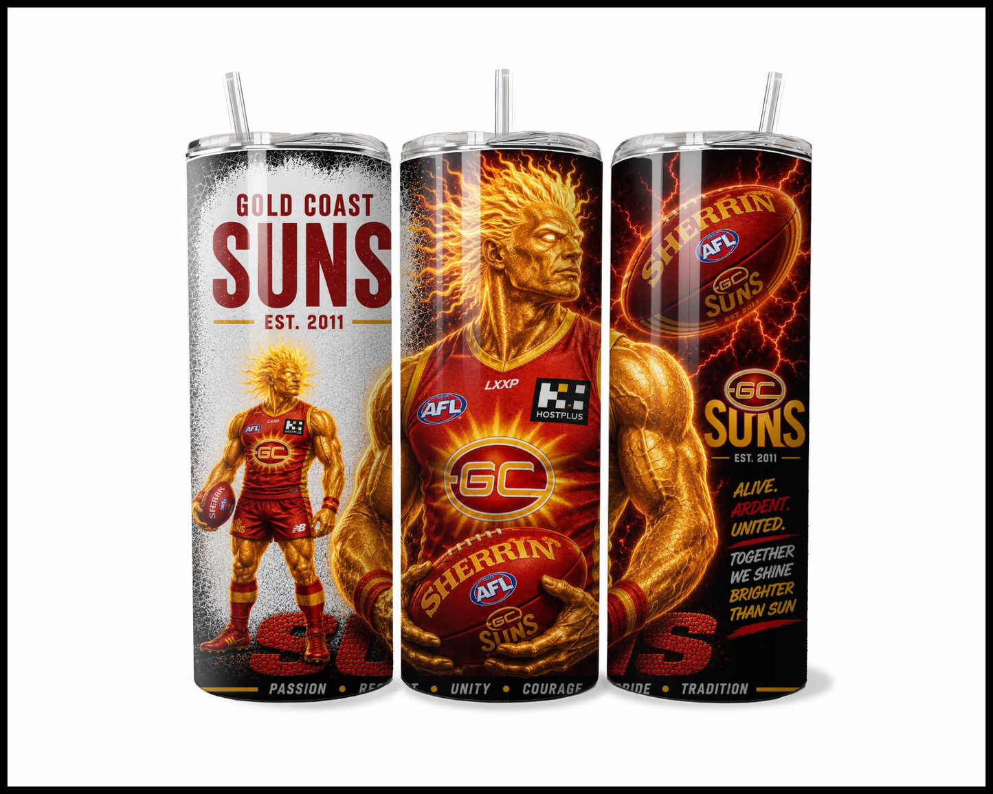 Stainless Steel Tumbler - Gold Coast Suns (5053)