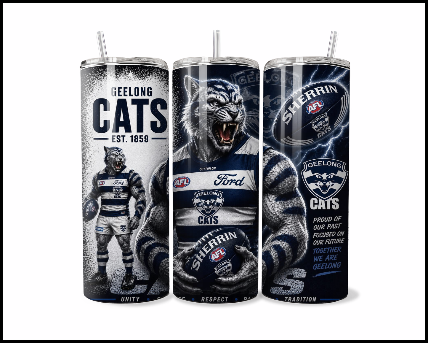 Stainless Steel Tumbler -Geelong Cats (5052)