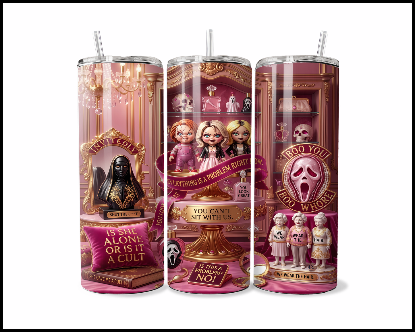 The "Boo, You Whore" Gossip Line Tumbler (4747)