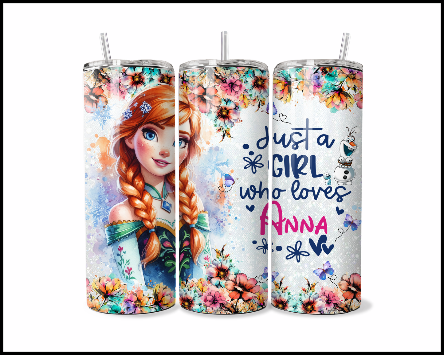 Just A Girl Who Loves Ice Princesses Tumbler (4394)