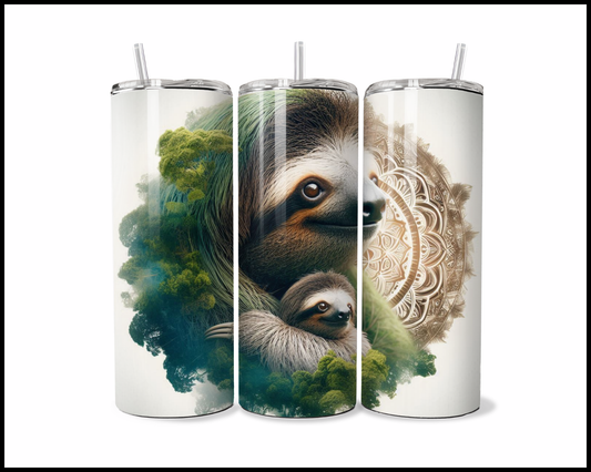 Mandala Sloth Tumbler (2833)