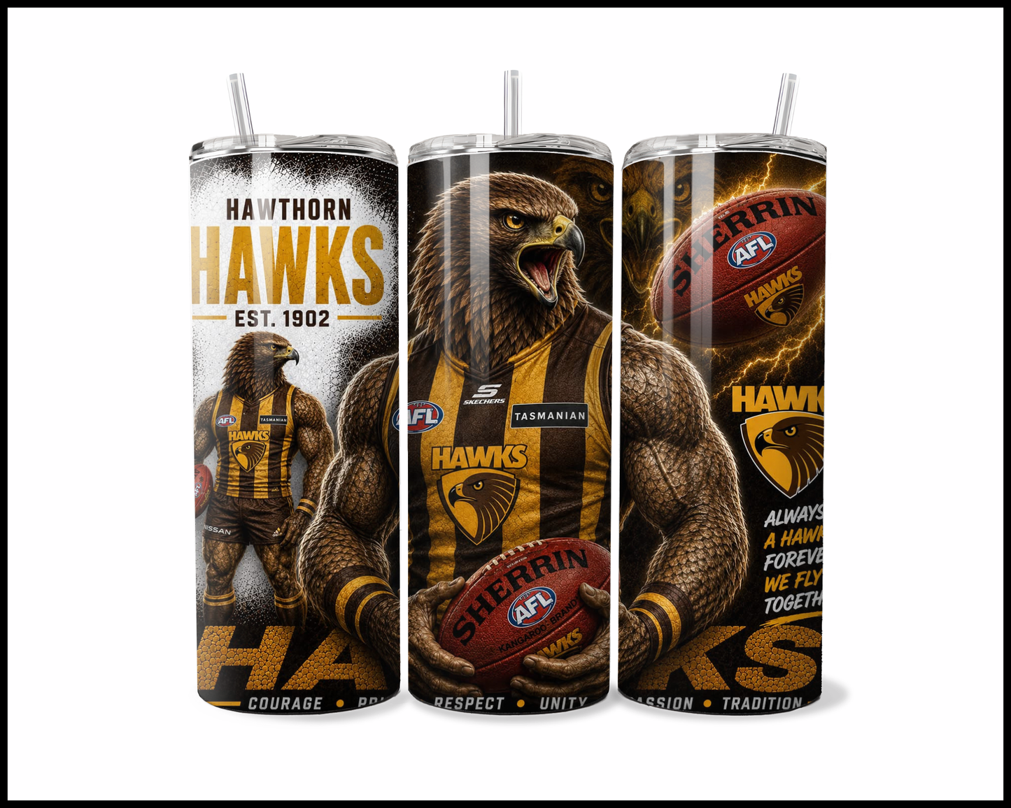 Stainless Steel Tumbler - Hawthorn Hawks (5055)