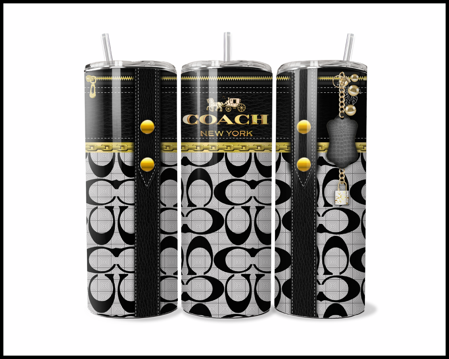 Designer Handbag Inspired Tumbler (222)
