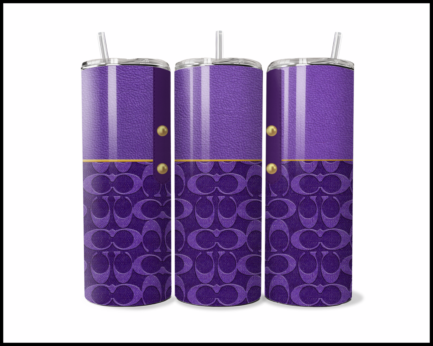 Designer Handbag Inspired Tumbler (014)