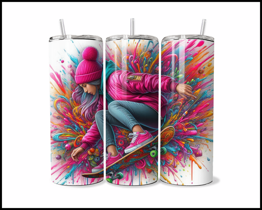 Skater Girl Tumbler (3751)