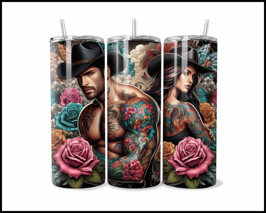 Whispering Pines and Painted Hides Tumbler (2513)