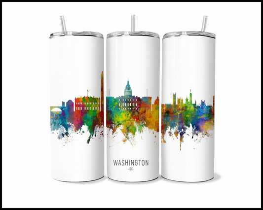 Abstract Washington DC Tumbler (3570)