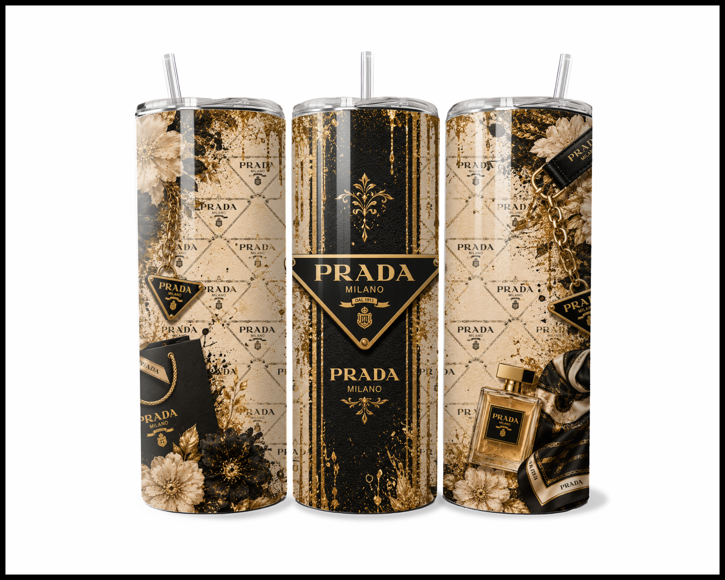 Shopaholic Infused with Devilish Elegance Tumbler (4802)