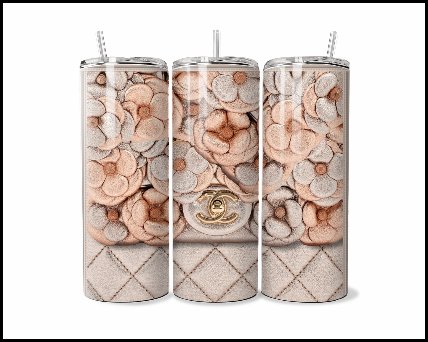 Designer Handbag Inspired Tumbler (002)