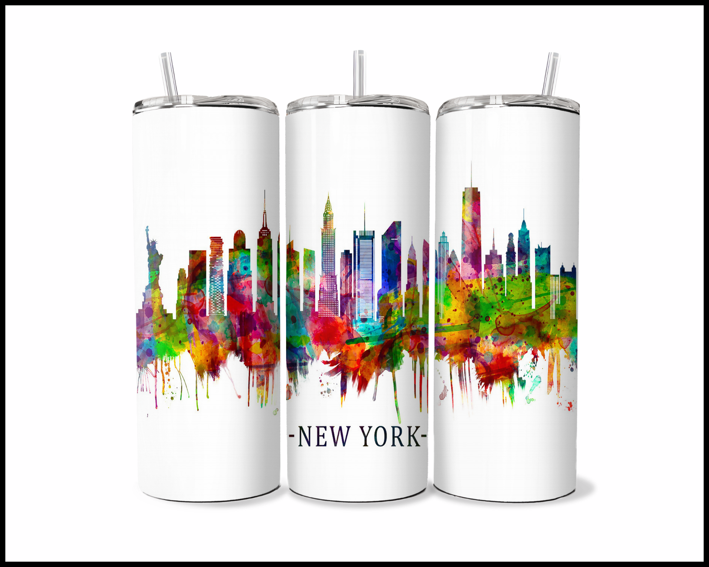 Abstract New York Tumbler (3576)