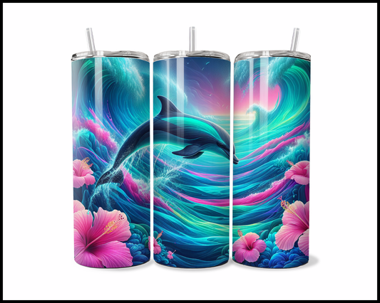 Neon Ocean Dream Tumbler (3656)