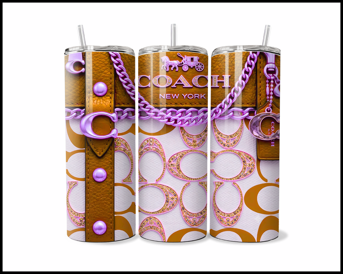 Designer Handbag Inspired Tumbler (353)