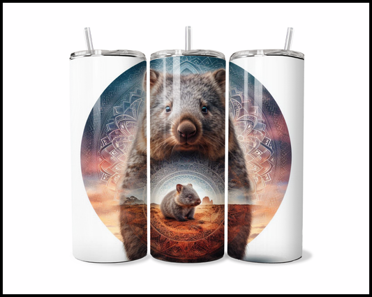 Mandala Wombat Tumbler (2711)