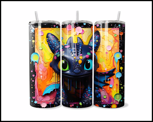 The Neon Dragon Drip Tumbler (1586)
