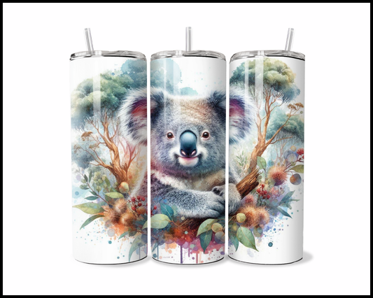 The Blossom & Gum Leaf Koala Tumbler (397)