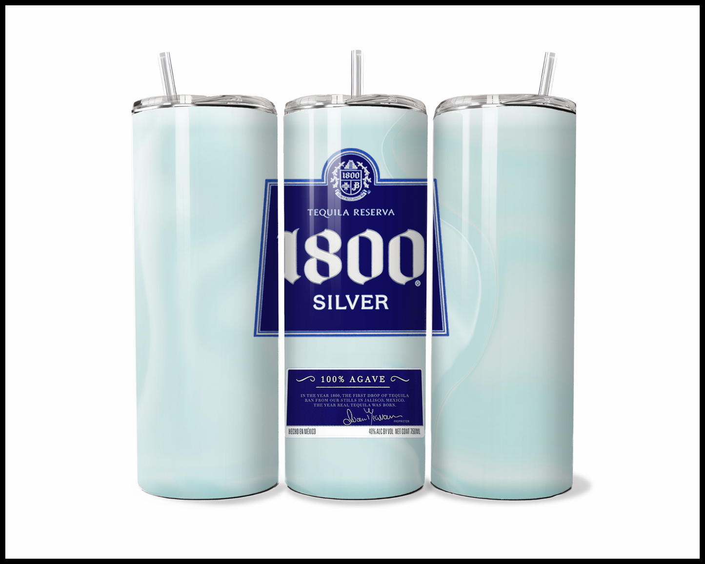 1800 Silver Tumbler (3370)
