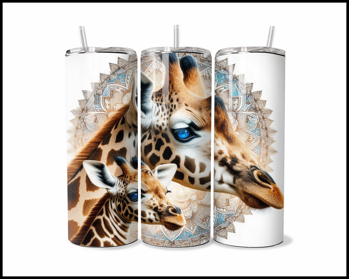 Mandala Giraffe Tumbler (2851)