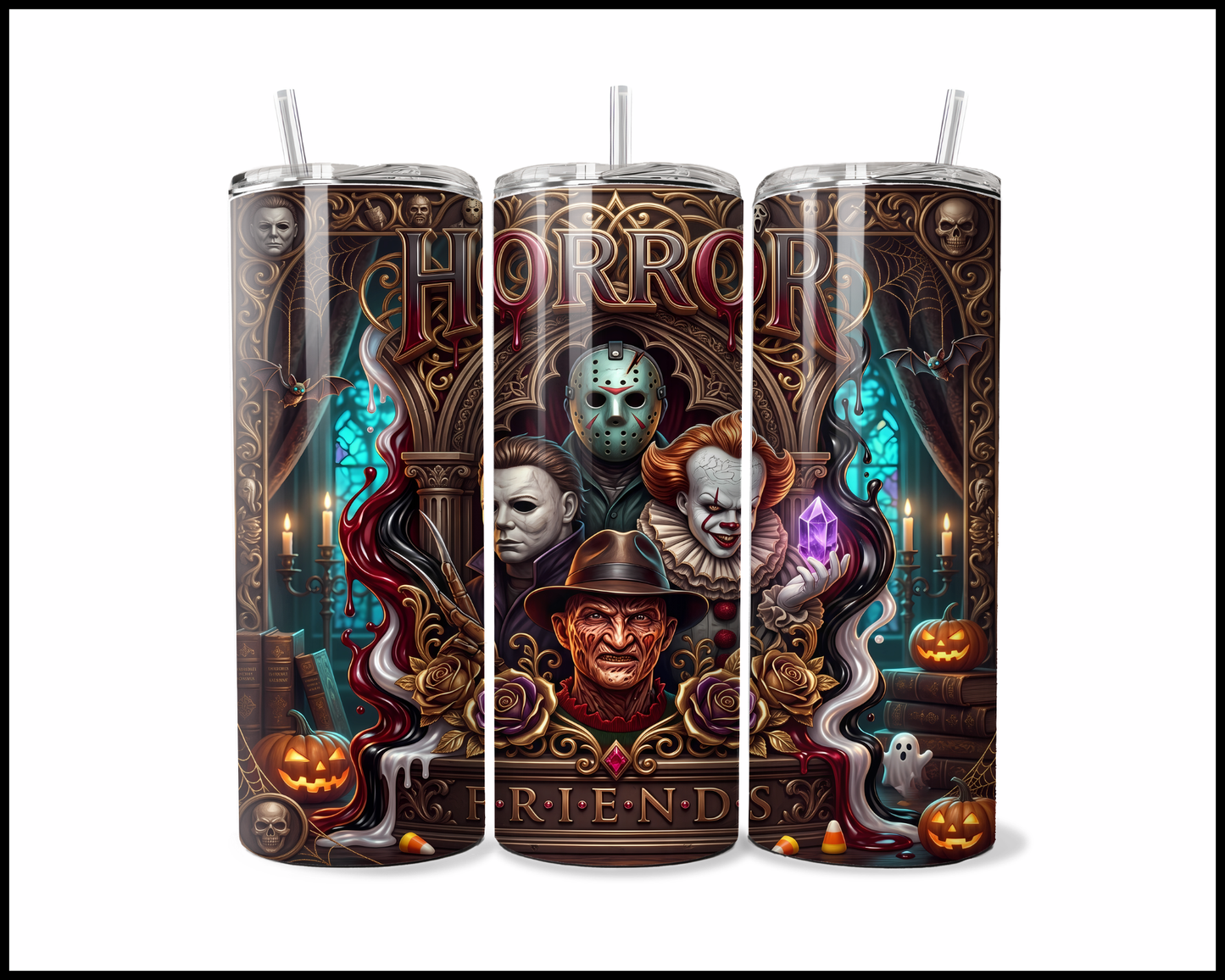 F·R·I·E·N·D·S in Low Places Liquid Therapy Tumbler (4753)