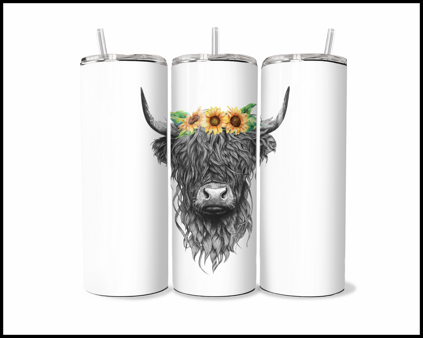 The "Moo-d Booster" Highland Cow Tumbler (400)