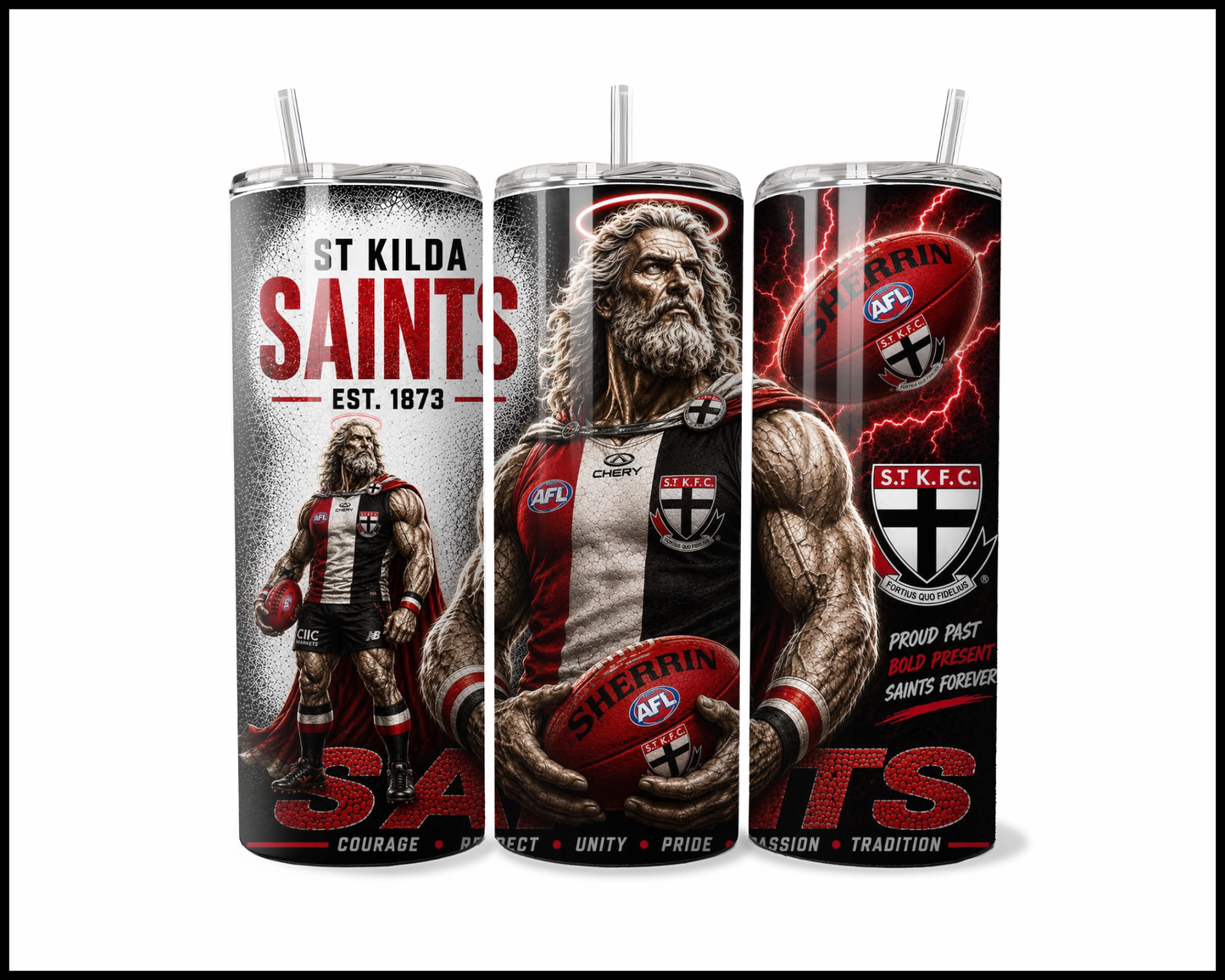 Stainless Steel Tumbler - St Kilda Saints (5060)