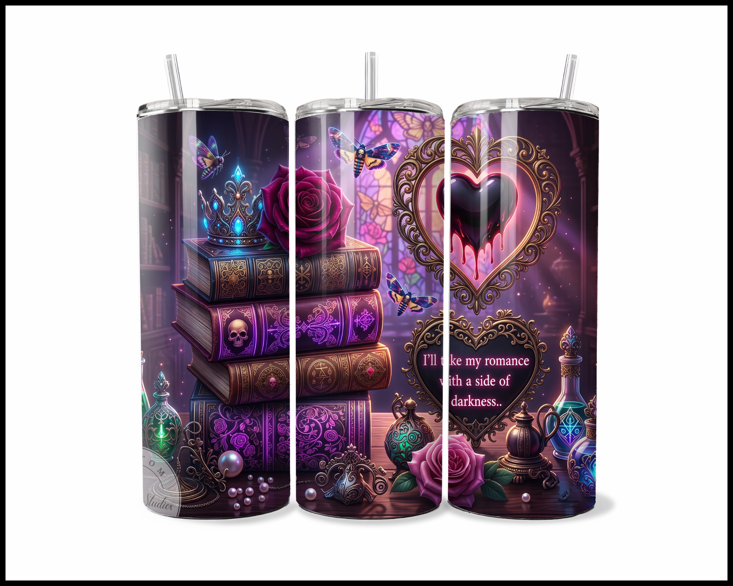 Romance With A Side Of Darkness Social Tumbler (4755)