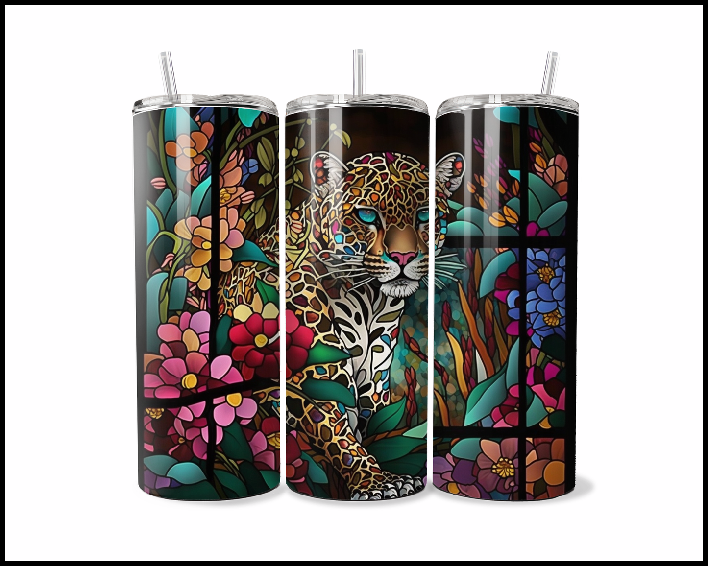 Fragile Art, Fierce Feline Tumbler (483)