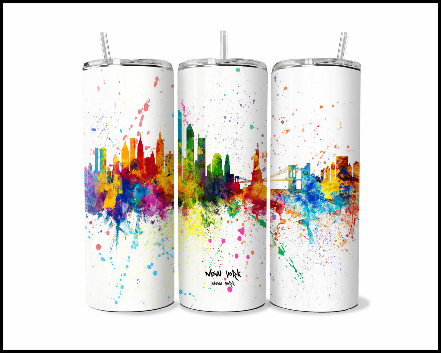 Abstract New York Tumbler (3562)