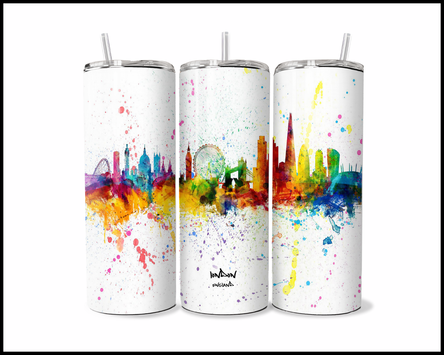 Abstract London Tumbler (3571)