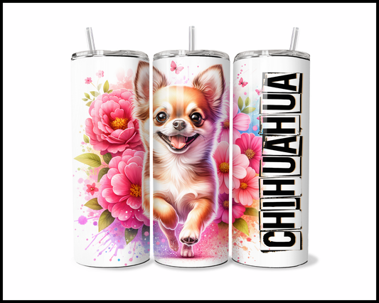 Blooming Chihuahua Tumbler (2691)